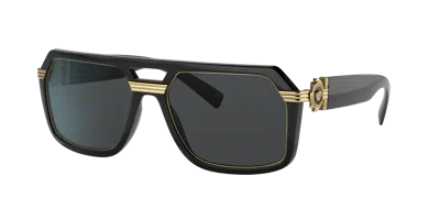 Versace Black Vintage Icon Pilot Sunglasses