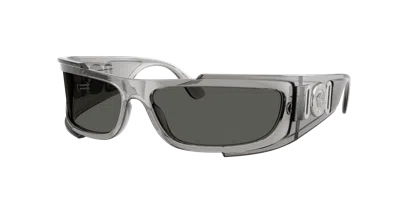 Versace Man Sunglasses Ve4446 In Gray Transparent