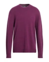 Versace Man Sweater Mauve Size 44 Cashmere, Viscose In Purple