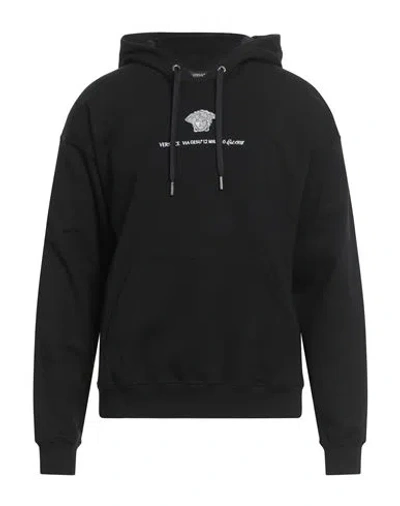Versace Man Sweatshirt Black Size L Cotton