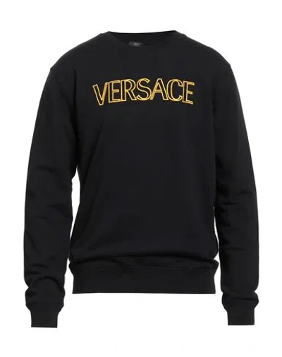 Versace Man Sweatshirt Black Size L Cotton