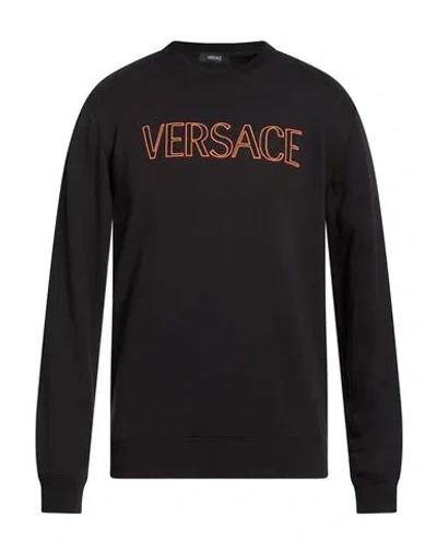 Versace Man Sweatshirt Black Size L Cotton