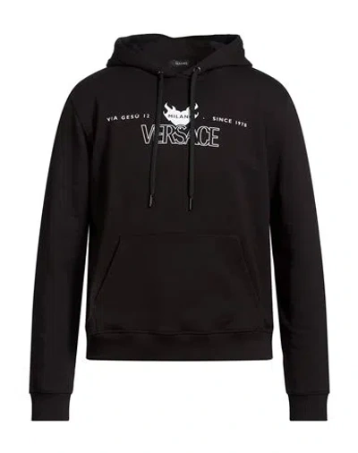 Versace Man Sweatshirt Black Size L Cotton