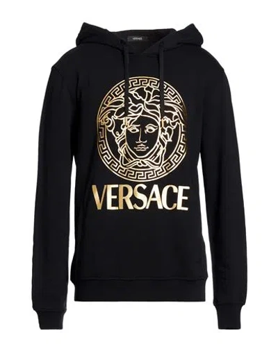 Versace Man Sweatshirt Black Size L Cotton