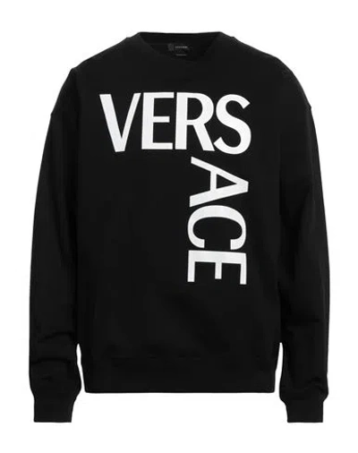 Versace Man Sweatshirt Black Size S Cotton