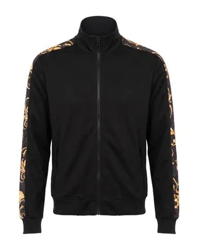 Versace Man Sweatshirt Black Size Xl Polyester