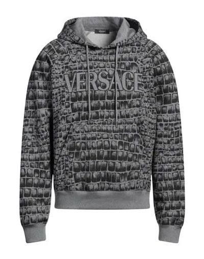 Versace Man Sweatshirt Grey Size L Cotton
