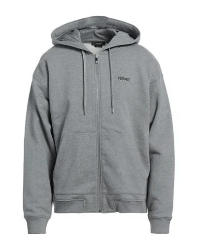 Versace Man Sweatshirt Grey Size Xs Cotton, Viscose