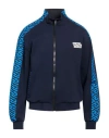 Versace Man Sweatshirt Midnight Blue Size 40 Polyamide, Elastane