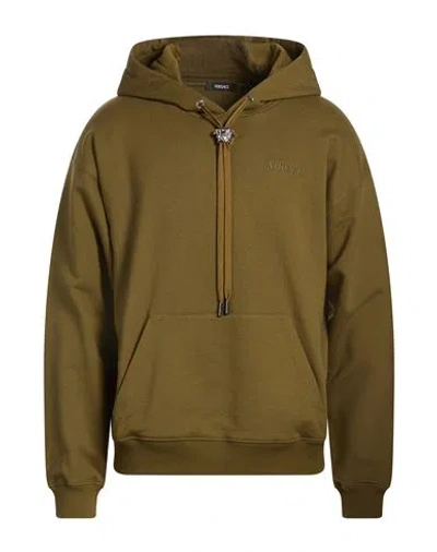 Versace Man Sweatshirt Military Green Size M Cotton