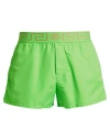 Versace Man Swim Trunks Acid Green Size 38 Polyester, Elastane, Polyamide