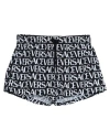 Versace Monogram Printed Nylon Swim Shorts In Black