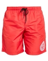 Versace Man Swim Trunks Red Size 40 Polyester In Red