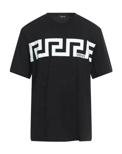 Versace Man T-shirt Black Size L Cotton