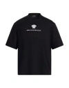 Versace Man T-shirt Black Size S Cotton, Polyester In Black