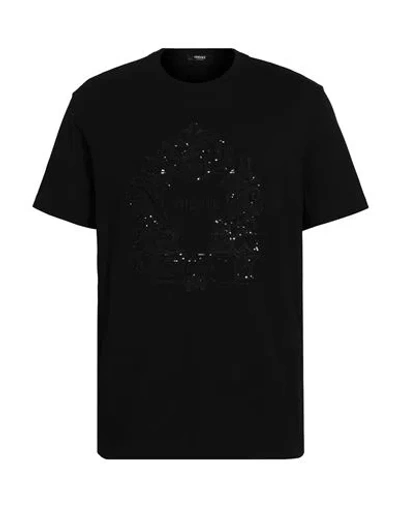 VERSACE VERSACE MAN T-SHIRT BLACK SIZE XS COTTON
