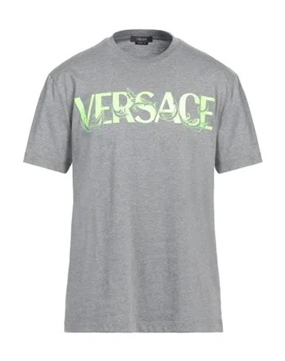 Versace Man T-shirt Grey Size L Cotton