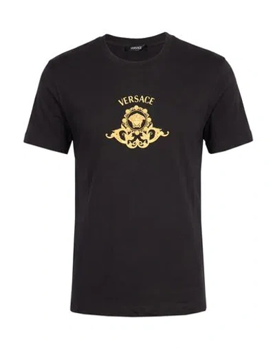 Versace Man T-shirt Black Size L Cotton