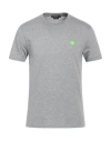 Versace Man T-shirt Grey Size S Cotton, Polyester In Gray