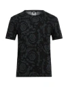 Versace Barocco Print Crewneck Undershirt In Grey