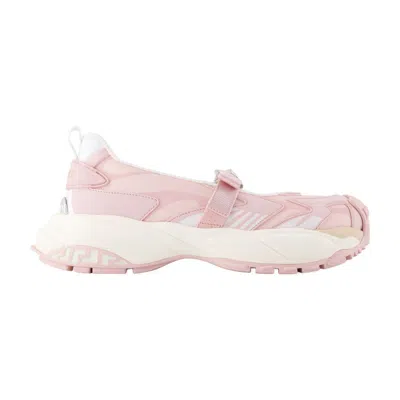 Versace Mary Jane Sneakers In Pink