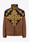 Versace Barocco Track Jacket In Multicolor