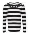 Versace Matching Color Round-neck Sweater In Black