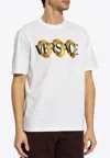 Versace Maxi Chain Logo T-shirt In White
