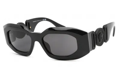 Pre-owned Versace Maxi Medusa Biggie Sunglasses In Black (ve4425u/536087)