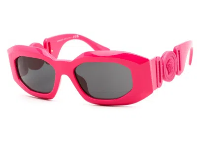 Pre-owned Versace Maxi Medusa Biggie Sunglasses In Hot Pink (ve4425u/536787)