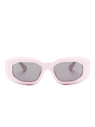 Versace Maxi Medusa Biggie Tinted Sunglasses In Pink