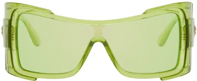 Versace Maxi Medusa Sunglasses In Green