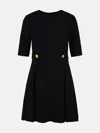 Versace 'm/c' Black Viscose Dress In Black