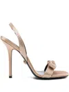 Versace Medallion-embellishment Sandals In Gold
