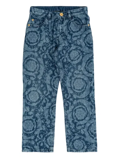 VERSACE MEDALLION-PRINTED JEANS