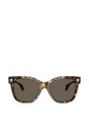 Versace Medallion Square-frame Sunglasses In Brown