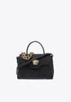 Versace Medium La Medusa Shoulder Bag In Black