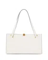 Versace Medium Leather Tote In White