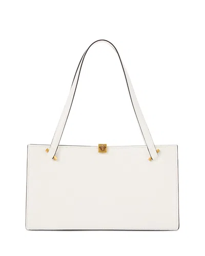 Versace Medium Leather Tote In White