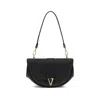 Versace Virtus Medium Shoulder Bag In Black