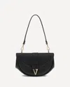 Versace Virtus Medium Shoulder Bag In Black
