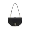 Versace Virtus Medium Shoulder Bag In Black