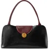 Versace Vivian Medium Two-tone Textured-leather Shoulder Bag