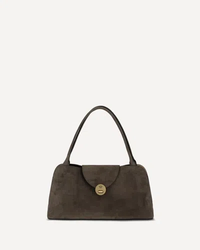 Versace Medium Vivian Shoulder Bag In White