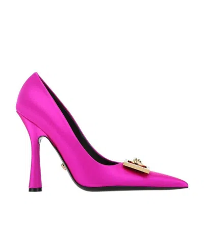 VERSACE VERSACE MEDUSA BIGGIE POINTED TOE PUMPS