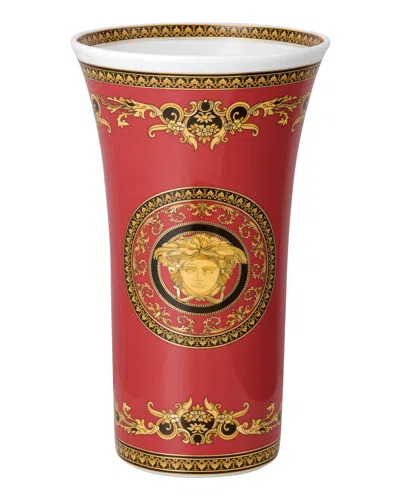 Versace Medusa Vase 26 Cm In Rouge