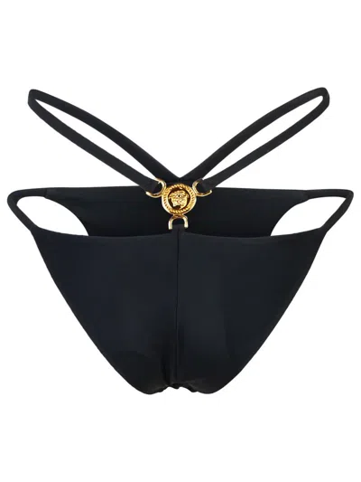 Versace Polyamide Blend Bikini Bottoms In Black