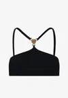 Versace Bikini Tops In Black