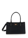 Versace 'medusa 95' Black Tote Bag With Logo Detail