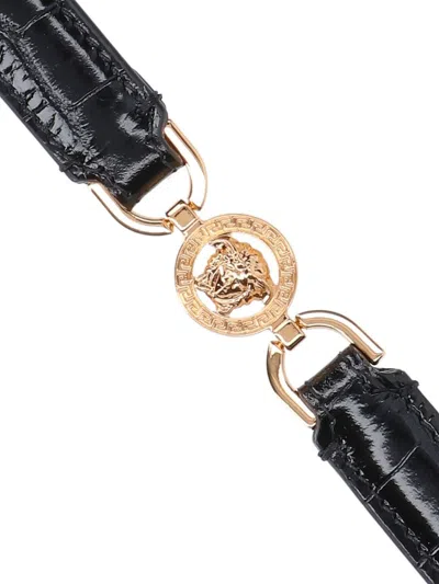 Versace Medusa 95 Bracelet In Black  Gold (black)